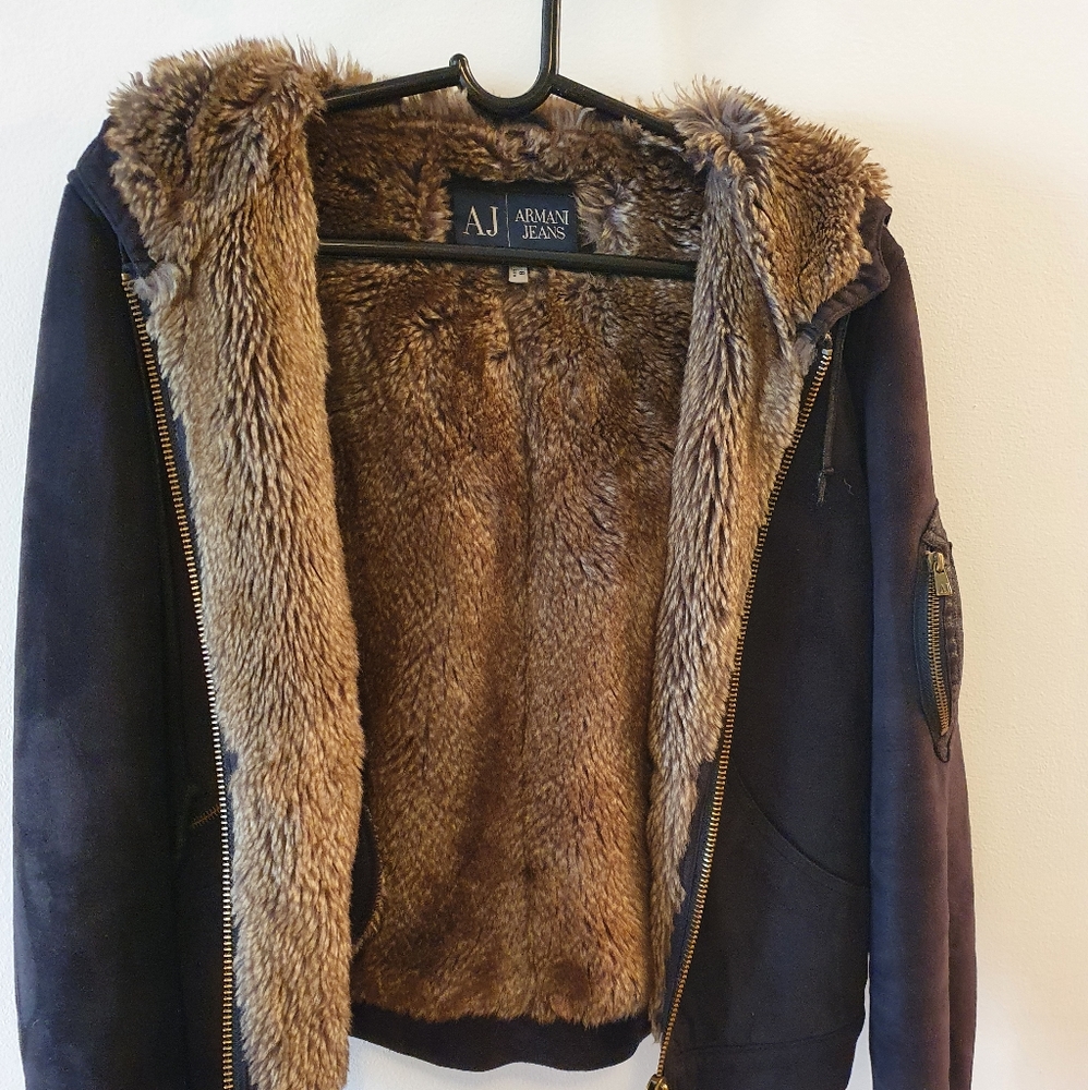Armani Jeans Jacket with fur